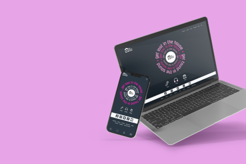 The Sound House | Banner Image Mock-up On Mobile And Laptop | Madcraft